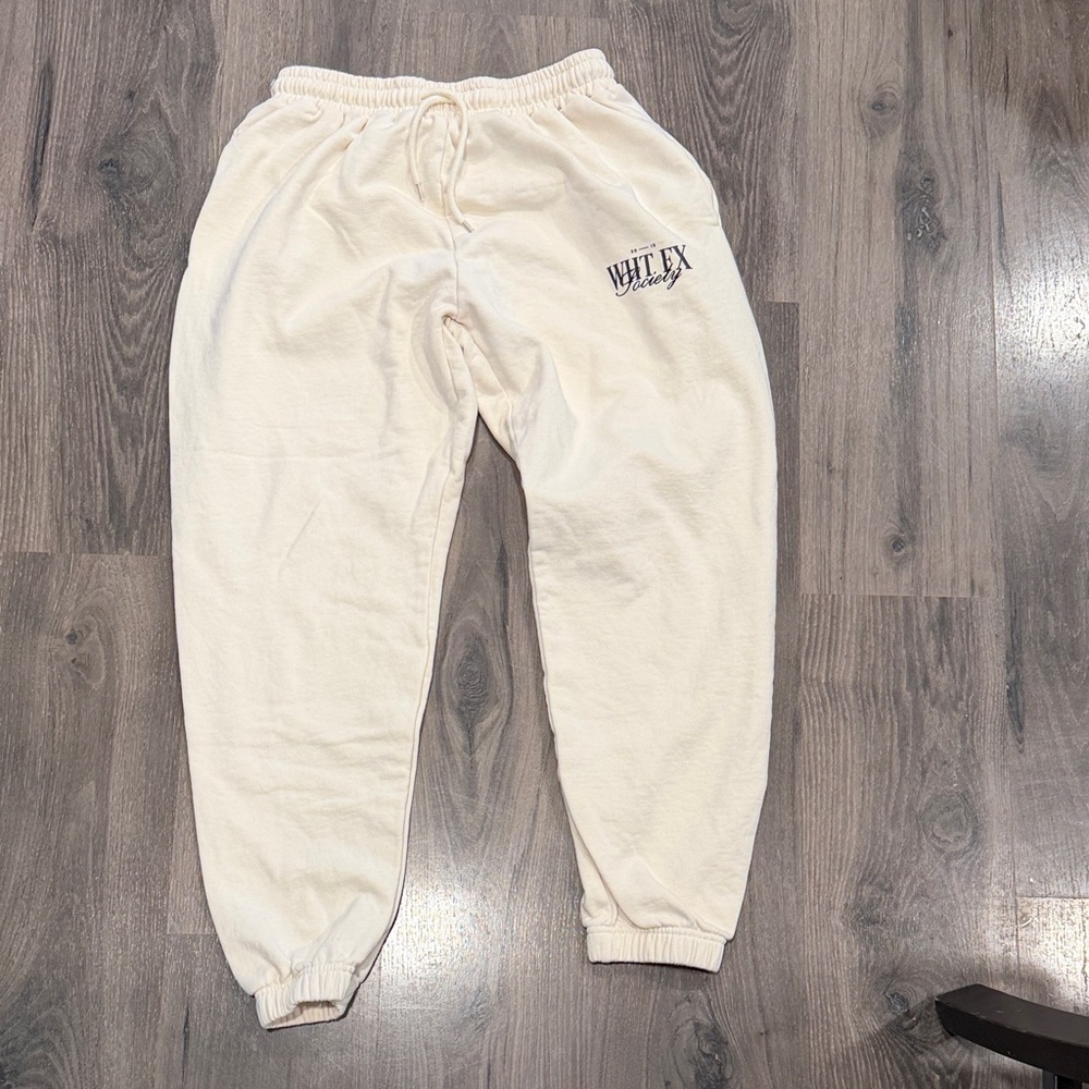 White Fox Boutique Cream Joggers